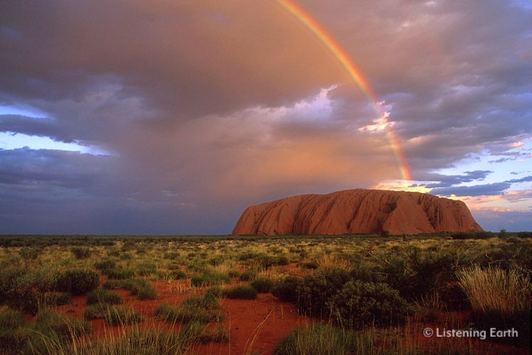 Rainbow over Uluru