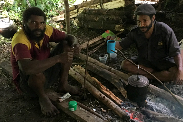 Our local guides and traditional owners of the land <br>My guide George on the right